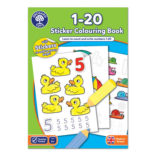 1-20 Colouring Book - Reading Time Pick