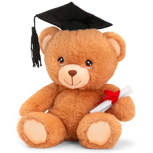 15cm Keeleco Graduation Bear - Cozy Bedtime Buddy