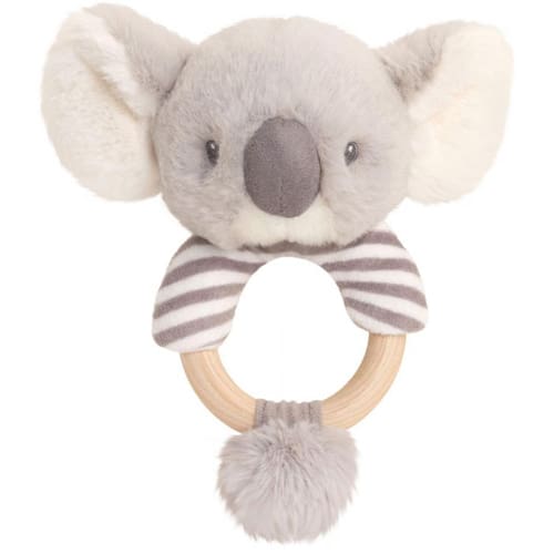 14cm Keeleco Cozy Koala Ring Rattle - Calm Cuddle Buddy