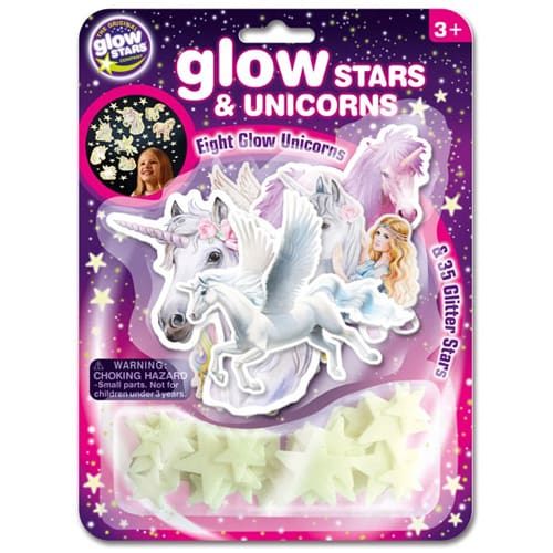 Glow Stars & Unicorns - Colour and Create