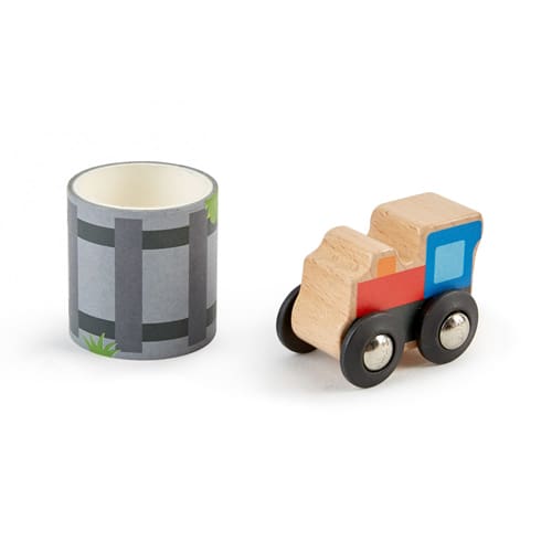 Hape Train & Tape Display - Little Wheels Fun
