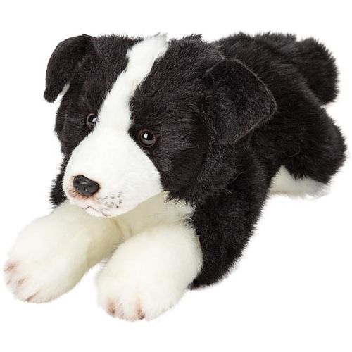 Resting Border Collie - Gentle Cuddle Toy