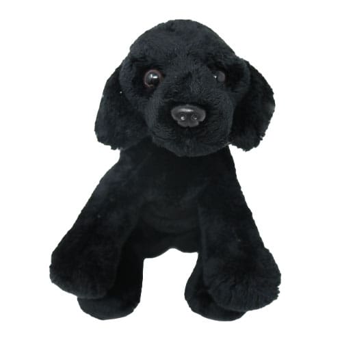 Sitting Black Labrador - Cozy Bedtime Buddy