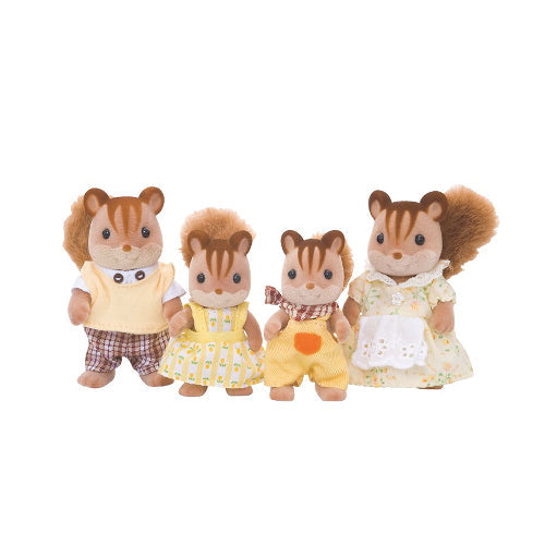 Sylvanian Families Walnut Squirrel Family - Dress Up Fun