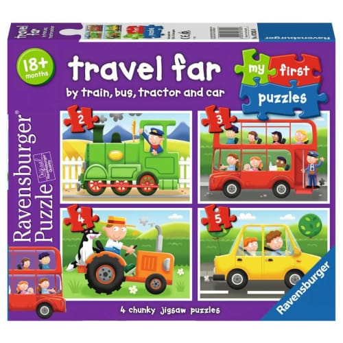 Travel Far My First Puzzles (2,3,4,5pc) - Puzzle Night Fun